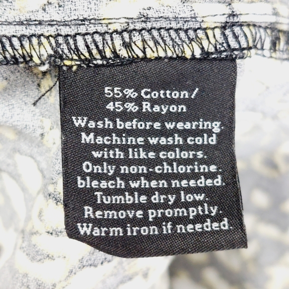 Rock & Republic Animal Cheetah Leopard Print Roll Tab Sleeves Button Down P6199 - Picture 6 of 8